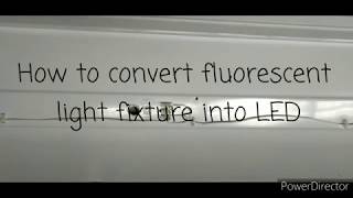 How to convert fluorescent fixture to LED [upl. by Elocan]