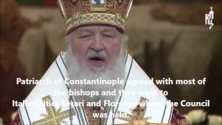 Moscow Orthodox Patriarch criticizes Union with Rome [upl. by Pepito]