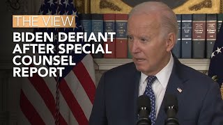 Biden Defiant After Special Counsel Report  The View [upl. by Kalikow]