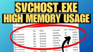 How To Fix Service Host High CPU Usage in Windows 11 svchost [upl. by Cl]