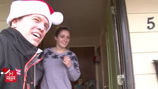 Young couple facing hardship breaks down when they receive a gift from Secret Santa [upl. by Elleinod]