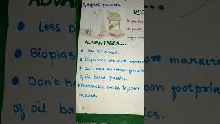 Bioplastic report  Poster on bioplastic  bioplastics  trending  studenteducation [upl. by Akila]