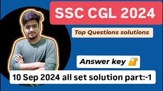 SSC CGL 2024 all set solution  SSC MTS Chsl CGL and RRB NPTC and Group D mbm signlanguage maths [upl. by Schindler]