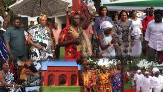 Ga Mantse amp Prez AkufoAddos Beautiful Rebecca Arrived as Commissioning Newly modified Ga Palace [upl. by Alimak997]