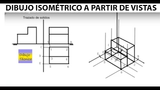 Construcción de una figura en isométrica sin reducción [upl. by Colville]