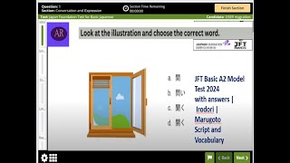 Script and Vocabulary  JFT Basic A2 Model Test 2024 with answers  irodoria2 [upl. by Ihsoyim]