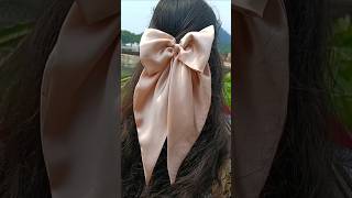 how to make hair bow tie  hair bow kaise banaye shorts ytshorts [upl. by Malin]