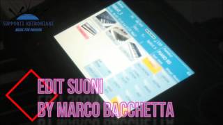 EDIT SUONI KETRON SD7 SD40 STRUMENTI KETRON BY MARCO BACCHETTA [upl. by Rialb]