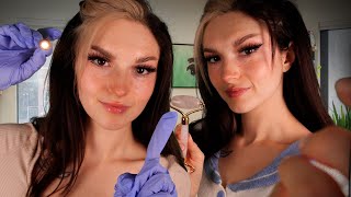 ASMR Twins Examine amp Pamper You 💕 [upl. by Naugan]