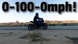 Yamaha MT09  01000mph Test [upl. by Knick]