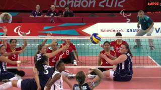 Sitting Volleyball  USA vs CHN  Womens Gold Medal Match  London 2012 Paralympic Games [upl. by Cyril819]