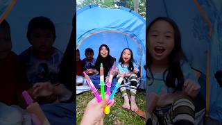 Mama Riska Vlog Kemping Pake Tenda Riska Incess Bosan Dikasih Coklat Suntik4n [upl. by Ohara]