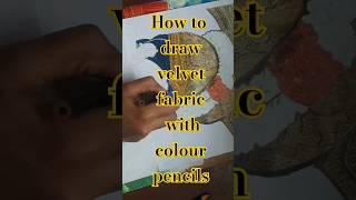 howtodraw velvet colourpencildrawing [upl. by Vaasta]