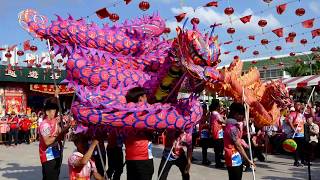 2019 Johor Chingay 柔佛古廟遊神～舞龙、舞狮及各游行队伍参拜五尊神明  行宫 2522019 4K Part 22 [upl. by Anyrb692]