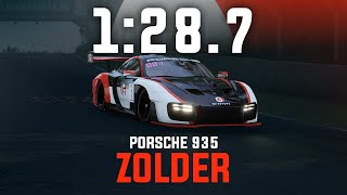 Zolder 1287  Porsche 935 GT2  GO Setups  ACC 1103 [upl. by Aicenat595]