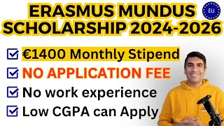 How to Apply for a Fully Funded Erasmus Mundus Scholarship in 2023 [upl. by Enenej554]