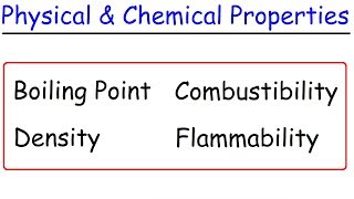 Physical vs Chemical Properties [upl. by Johiah]