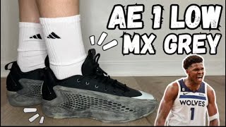 Are Lows The Better Option Adidas AE 1 Low MX Grey On Feet Review and Sizing [upl. by Mcgaw]