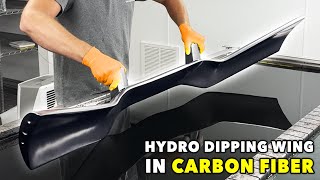 How To Hydro Dip a Wing in Carbon Fiber [upl. by Anirtak]