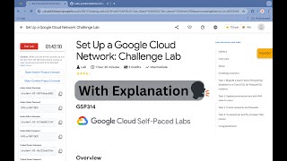 2024 Set Up a Google Cloud Network Challenge Lab  qwiklabs  GSP314 quicklab [upl. by Rolland23]