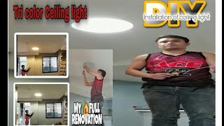 How to install tri color ceiling lightMr JOKERTV [upl. by Nicks]