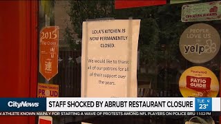 Abrupt restaurant closure stuns employees [upl. by Macnamara]