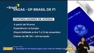 SP  Cate oferece vagas temporárias para trabalho no GP de Fórmula 1 [upl. by Flori]