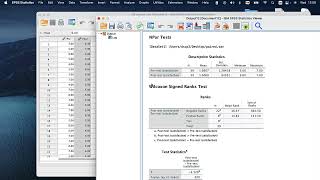 How to run a WilcoxonSigned Rank test  SPSS [upl. by Enened]