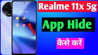 Realme 11x 5g app hide setting  Realme 11x me app hide kaise kare [upl. by Ragde]