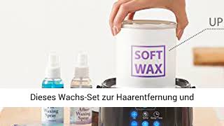 Wachserwärmer Home Waxing Kit – WachsSet für Haarentfernung WachsTopf Profi mit LEDDisplay [upl. by Berky51]