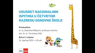 Webinar razredne nastave Ususret nacionalnim ispitima u četvrtom razredu osnovne škole [upl. by Eanore]