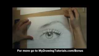 Realistic Drawing Tutorial 48 How To Draw A Portrait From A Photograph [upl. by Ressay]