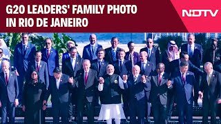 PM Modi G20  G20 Summit 2024 G20 Leaders Gather For Family Photo In Rio De Janeiro [upl. by Juliana]