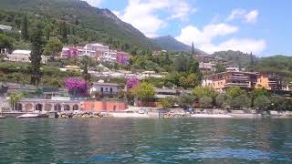 Gardone Riviera Lago Di Garda Boat Driveby [upl. by Eniksre]