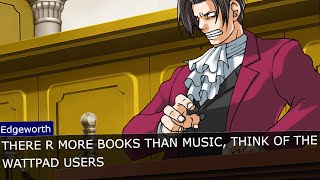 Discord Debate but Ace Attorney Format MUSIC vs BOOKS [upl. by Tallia]