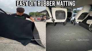 Super Dali At Super Bilis Na DIY Rubber Matting Basic Na Makakatipid Kapa [upl. by Ame]