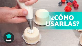 Cómo USAR las BOQUILLAS PASTELERAS 🎂  Tipos de Boquillas y Cómo Usarlas ✅ [upl. by Katti]