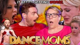 Reacting to STRESSFUL Dance Moms episodes with MY DANCE MOM part 7 [upl. by Ahsimac628]