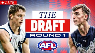 2024 AFL DRAFT ROUND 1  LIVE REACTION [upl. by Lyndel]