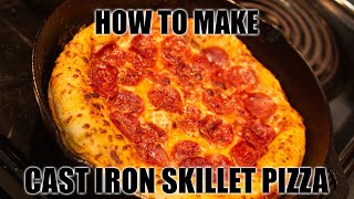 Cast Iron Skillet Pizza  Easy Recipe [upl. by Lever]