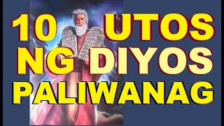 10 Sampung Utos Ng Diyos English At Tagalog Version Mula Sa Bibliya [upl. by Sudoeht]