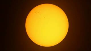 Soleil  Bresser Messier 1021000  oc 28mm  Zoom 17 x Smartphone 26 oct 24  Vidéo non traitée 1 [upl. by Merrie700]