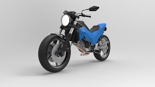 Motorcycle CAD Speed Build  PTC CREO Parametric [upl. by Yregram]