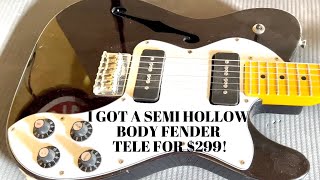 Junk or cool Fender “Thin Line” Telecaster CGF Model Review And Demo [upl. by Kissner]