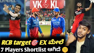 IPL 2025 auction list of ex players that RCB to targetIPL 2025 RCB Targeted players analysis [upl. by Laroy]