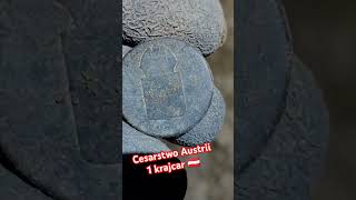 Cesarstwo Austrii 1 krajcar 🇦🇹 oldthings coin coins metaldetecting [upl. by Suhsoj]