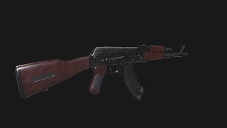 Texturing Ak 47 3ds max  Substance painter tutorial final part [upl. by Aramo]