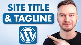 How to Change Site Title and Tagline in Wordpress  Step by Step [upl. by Nomi771]