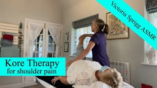 ASMR Kore Therapy Kinesiology amp Tuina Massage For Shoulder Pain with Victoria and Hilary  1 of 5 [upl. by Enoek]