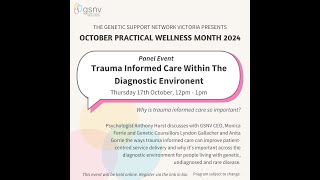 OPWM 2024 Trauma Informed Care Within The Diagnostic Environment [upl. by Ert150]